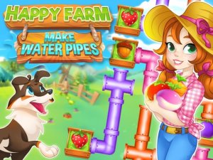Happy Farm: Make Water Pipes Puzzle Game