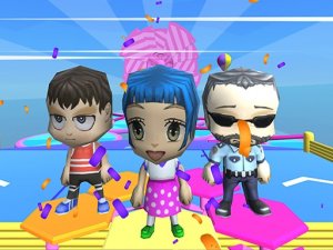 Fall Girls Run Multiplayer Online Arcade Game