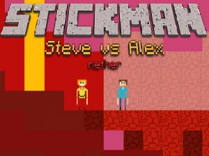 Stickman Duo Nether Quest