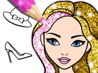 Glitter Fashion Coloring Book