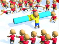 Push the Crazy Crowd : Stickman Clash 3D Arcade Game