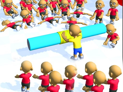 Push the Crazy Crowd : Stickman Clash 3D Arcade Game