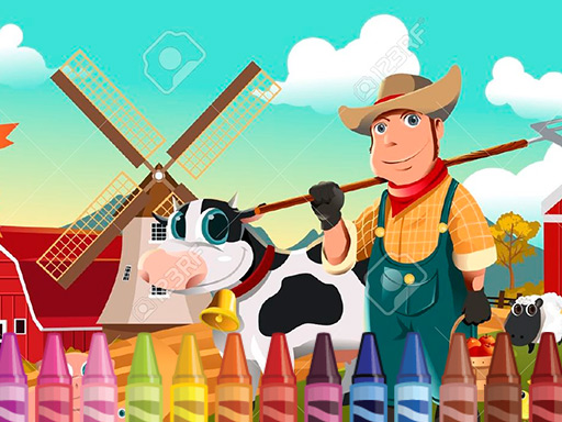 Farm Coloring Game: Arcade Puzzle