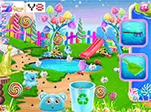 Candy Children's Park Makeover: Cleaning & Repair Game Online - Kids Puzzle Game