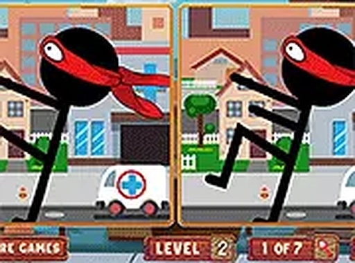 Spot the Stick Figure Differences
